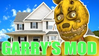 SPRINGTRAP VISITS HOME  Gmod Plushtrap Mod Garrys Mod [upl. by Enelyam693]