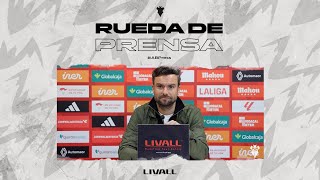 Rueda de prensa de Rubén Albés [upl. by Ingham]