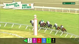 MONMOUTH PARK 61723 RACE 11 THE EATONTOWN STAKES [upl. by Faye324]