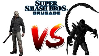 super smash bros cmc v8 jason voorhees vs alien xenomorfo [upl. by Emelia418]