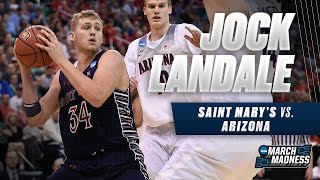 March Madness Highlights Jock Landale with 19 points vs Arizona [upl. by Ainyt]