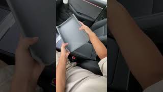 Tesla Model 3 amp Y Armrest Cover🤲 ArmrestCover electriccar tesla accessoirestesla teslastyle [upl. by Eiggep]