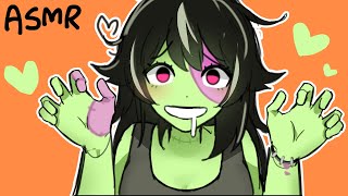 【 asmr 】🎃 cute zombie tries to eat your brains and fails terribly 🧟‍♀️💕  Halloween special [upl. by Kimura237]