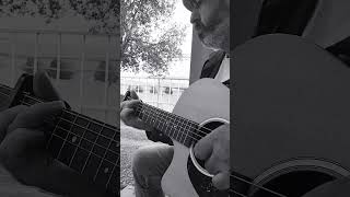 Short playing on Woody Guthrie mood acousticguitar fingerpicking farmer woodyguthrie guitar [upl. by Yung]