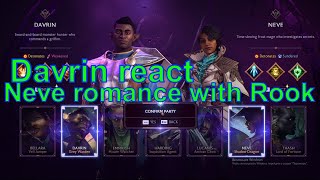 Davrin react to Neve romance with Rook Dragon Age The Veilguard [upl. by Carina]