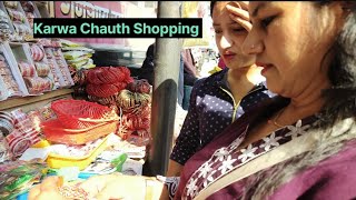 Karva Chauth Shopping shallu Dutta vlog 2024 [upl. by Anelliw]