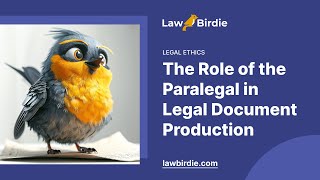 The Role of the Paralegal in Legal Document Production  Essay Example [upl. by Saibot]