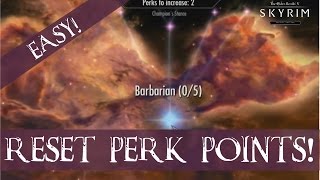 Skyrim  How to reset Perk points [upl. by Ierbua]