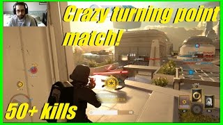 Star Wars Battlefront  Crazy Turning Point match  Bespin DLC 50 kills [upl. by Amandie22]