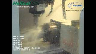 Helical Solutions VoluMill 155PH Running at 151 IPM [upl. by Aynwad856]