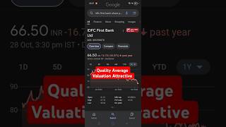 IDFC First Bank Ltd  IDFCFIRSTB  Rs 66  28 Discount Available 💖💝😍🥳 idfcfirstbank [upl. by Gerg]