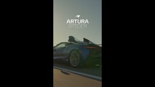 The Artura Spider roof retracts at speeds of up to 50kmh 31mph [upl. by Trubow657]