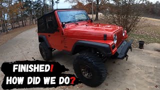 1998 Jeep Wrangler TJ 4quot Lift Kit [upl. by Ylahtan584]