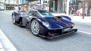 David Coulthard driving his Aston Martin Valkyrie in Monaco [upl. by Ydur]