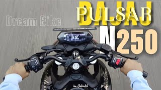 2024 Bajaj Pulsar N250  My Dream Bike  Ride and Cenematic viewn250 ns200 video [upl. by Eugor]