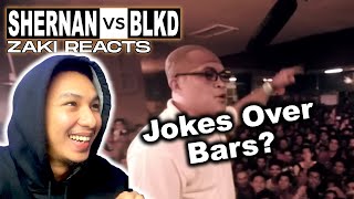 𝐙𝐚𝐤𝐢 𝐑𝐞𝐚𝐜𝐭𝐬  Shernan vs BLKD  Jokes over bars [upl. by Llemmart]