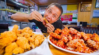 Extra Crispy Fried Chicken 🍗 STREET FOOD KOREA  My New Favorite Korean Food [upl. by Gert]