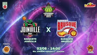 BASQUETE JOINVILLE x BRUSQUE BASQUETE  CAMPEONATO CATARINENSE DE BASQUETE SUB 22 MASCULINO 2024 [upl. by Stich]