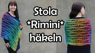 Stola RIMINI häkeln  Romy Fischer Häkelanleitung [upl. by Melas]