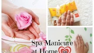 Spa Manicure  Salon Style Manicure At Home  Step by Step  Even if you dont have a manicure kit [upl. by Angelique]