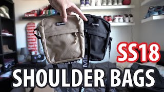 Supreme Shoulder Bag SS18 Review On Body [upl. by Drusi]