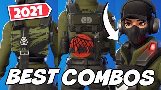 THE BEST COMBOS FOR WAYPOINT SKIN GREEN STYLE 2021 UPDATED  Fortnite [upl. by Wernick441]