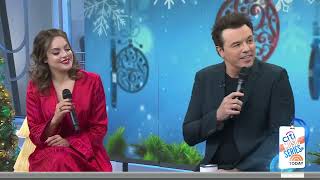 Liz Gillies and Seth MacFarlane on the TODAY show promoting album We Wish You the Merriest Part 1 [upl. by Rondi464]