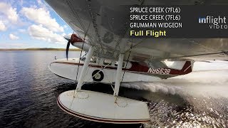 Grumman Widgeon Seaplane Full Flight with Water Landings  Spruce Creek Florida [upl. by Ecnerwal]