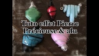 Tuto  PARTENARIAT perlesampco  effet pierre précieuse amp alu [upl. by Tavy]