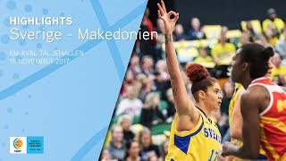 Highlights Sverige  Makedonien EMkval [upl. by Kcirad804]