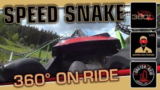 360° Speed Snake Whirlwind Roller Coaster  Vekoma onride 360 video Fort Fun VR Experience [upl. by Xella728]