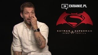 Wywiad  Zack Snyder  reżyser filmu Batman v Superman Świt Sprawiedliwości [upl. by Edrea522]