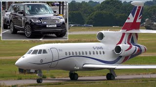 Military aircraft Prince William and others pass through RAF Northolt ✈️ 🚓 [upl. by Gnouhp592]