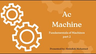 AC Machine  Fundamentals of AC Machine quotpart 22quot [upl. by Harshman]