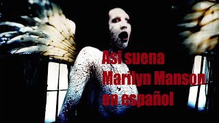 7  Deformography MARILYN MANSON 2023 full cover cantado en español [upl. by Enenaej329]