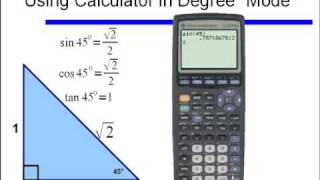 Using TI 83 Plus in Degree Mode [upl. by Shiau709]