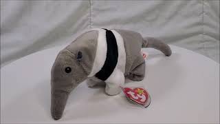 Ty Beanie Baby ANTS the Anteater 85quot NWT [upl. by Aiclef]