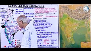 DRAINAGE AND RIVER BASINS OF INDIA  Part 33  Prof SS Ojha [upl. by Haugen]