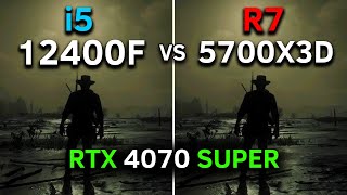 Core i5 12400F vs Ryzen 7 5700X3D  RTX 4070 SUPER  Test In 13 Games  2024 [upl. by Cindra]