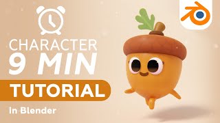 Modeling Character in Blender in 9 minutes  Blender Tutorial RealTime [upl. by Issac]