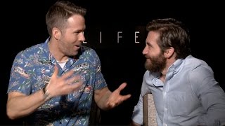 Ryan Reynolds amp Jake Gyllenhaal interview goes off the rails  FUNNY [upl. by Acinimod]