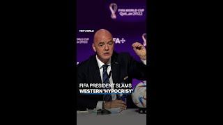 FIFA president slams Western ‘hypocrisy’ against Qatar [upl. by Aksel229]