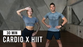 30 MIN FULL BODY CARDIO HIIT Workout Intense No Equipment [upl. by Dolf906]