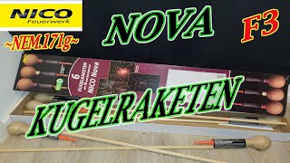 💥💥Nico NovaRaketenF3 Kugelkopfraketen171gNEM🔥🔥 [upl. by Niamrej]