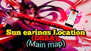 Sun earings Location  requirements DSBA main map demon slayer burning ashes [upl. by Joappa]