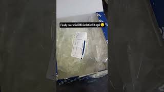 Finally got microbial DNA isolation kit 😌 bacterial research dna labwork exeperiment minivlog [upl. by Zara]