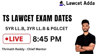 TS Lawcet 2024 exam dates out   Thrinath Reddy  Lawcet Adda [upl. by Felise]