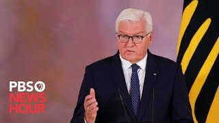 WATCH LIVE German President FrankWalter Steinmeier speaks at 2021 UN General Assembly [upl. by Harwell]