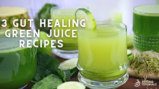 3 Green Juice Recipes for Gut Health [upl. by Meesan]