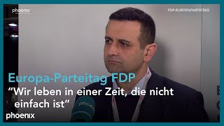 EuropaParteitag FDP Interview mit Bijan DjirSarai 280124 [upl. by Lem807]